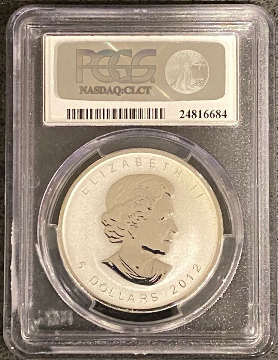 2740G カナダ 5ドル 銀貨 メイプルリーフ 2012年 2740G カナダ 5ドル 銀貨 メイプルリーフ 2012年 カナダ5ドル