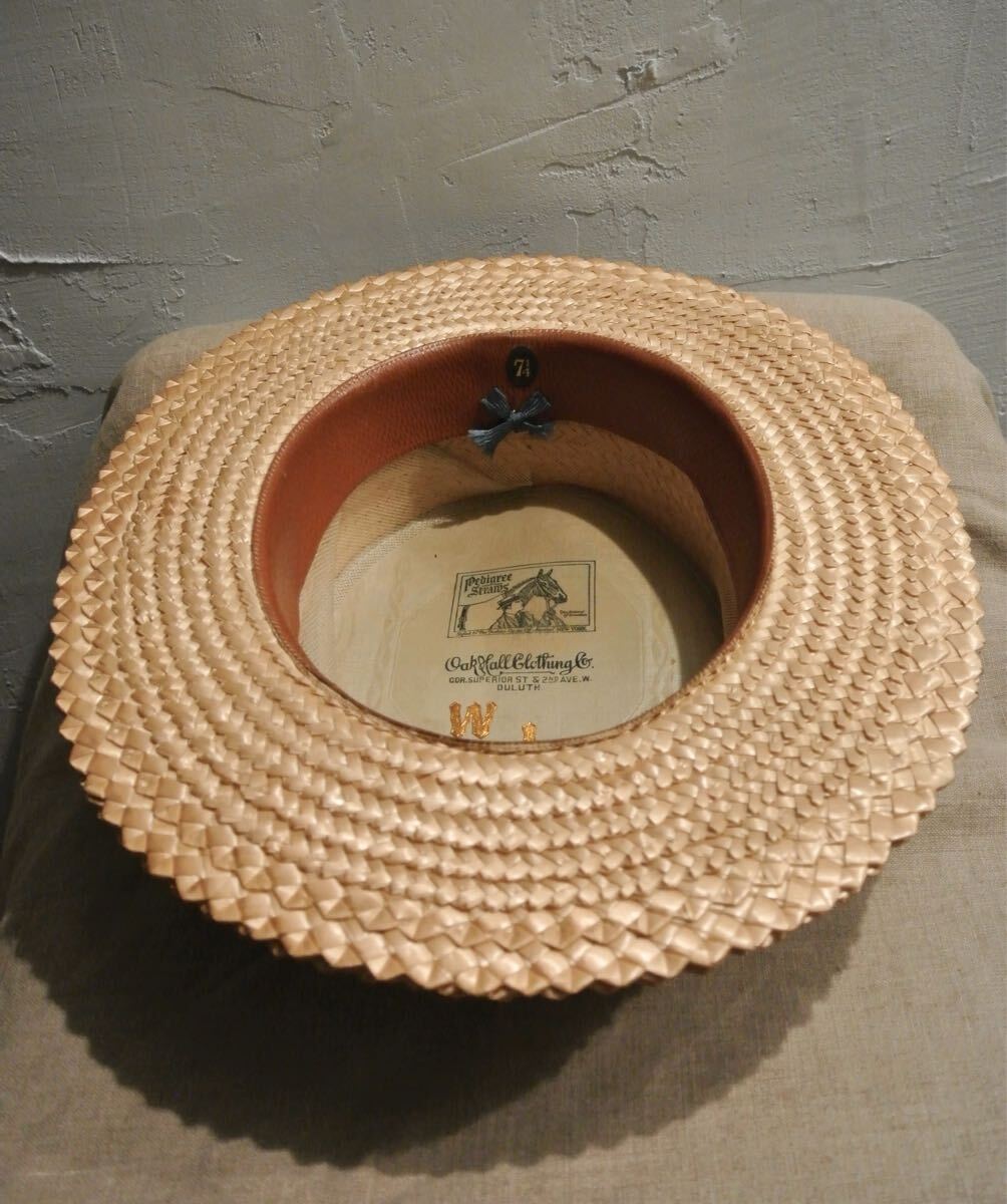 30s Vintage Boater hat ヴィンテージ ボーターハット カンカン