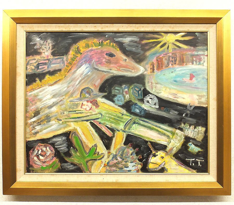 田中拓馬 油絵 猫 GLC】田中拓馬 「作品」 油彩30号 海外オークションでも注目画家