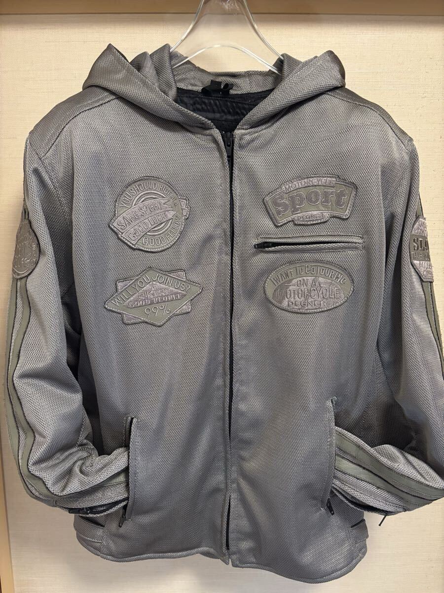 DEGNER グレー フルメッシュジャケット XL Amazon.co.jp: [デグナー] テキスタイル フルメッシュジャケット