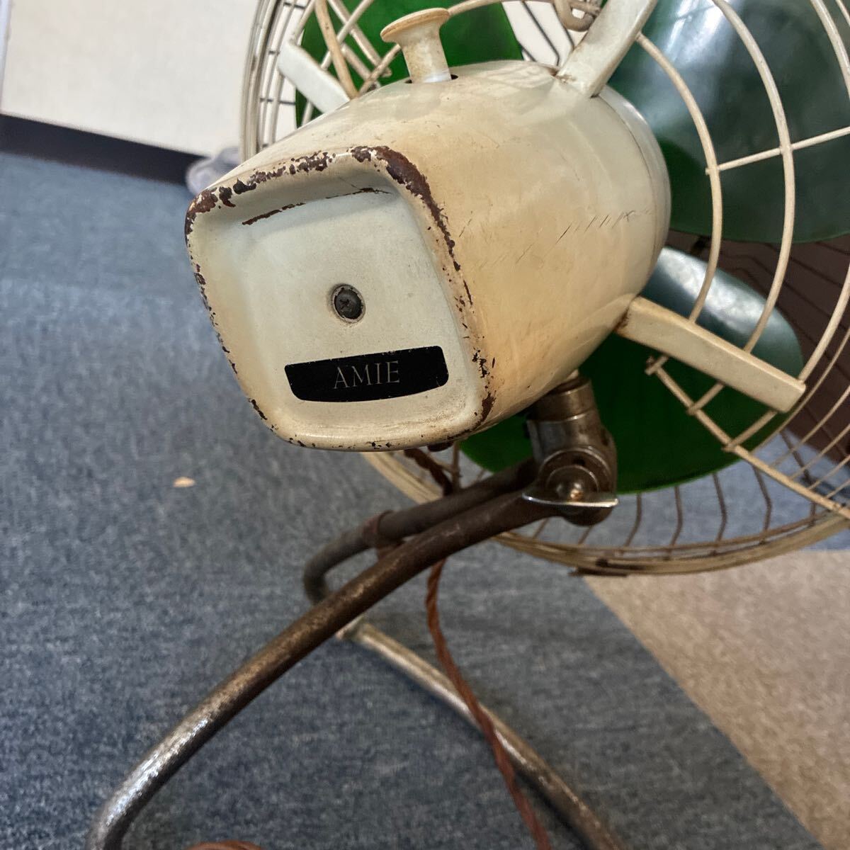 昭和レトロ 富士電機 サイレントファン 扇風機 3枚羽 レトロ家電