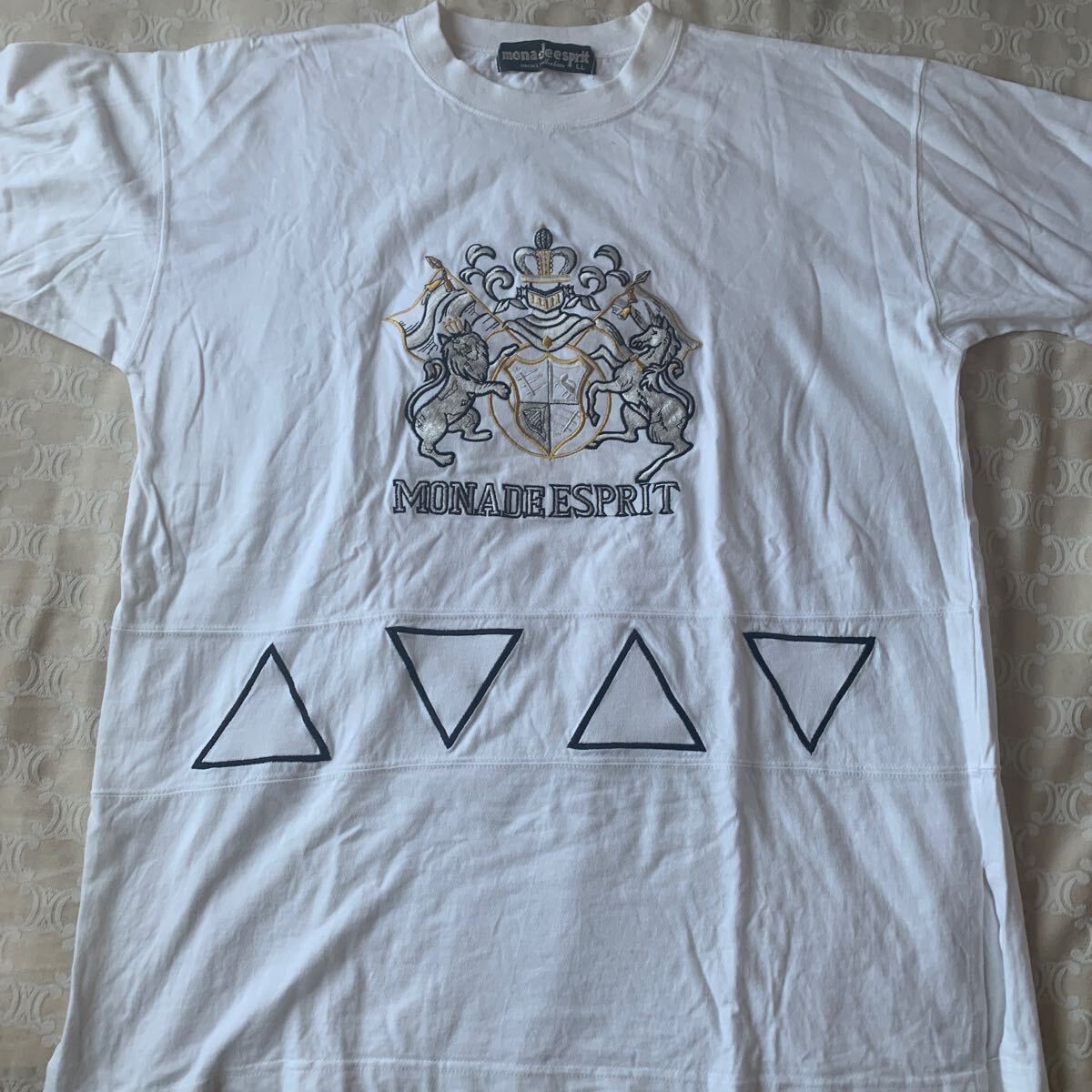 monade espritメンズコレクションLLサイズ刺繍ロゴMONADE ESPRIT 半袖Tシャツヴィンテージ_画像1