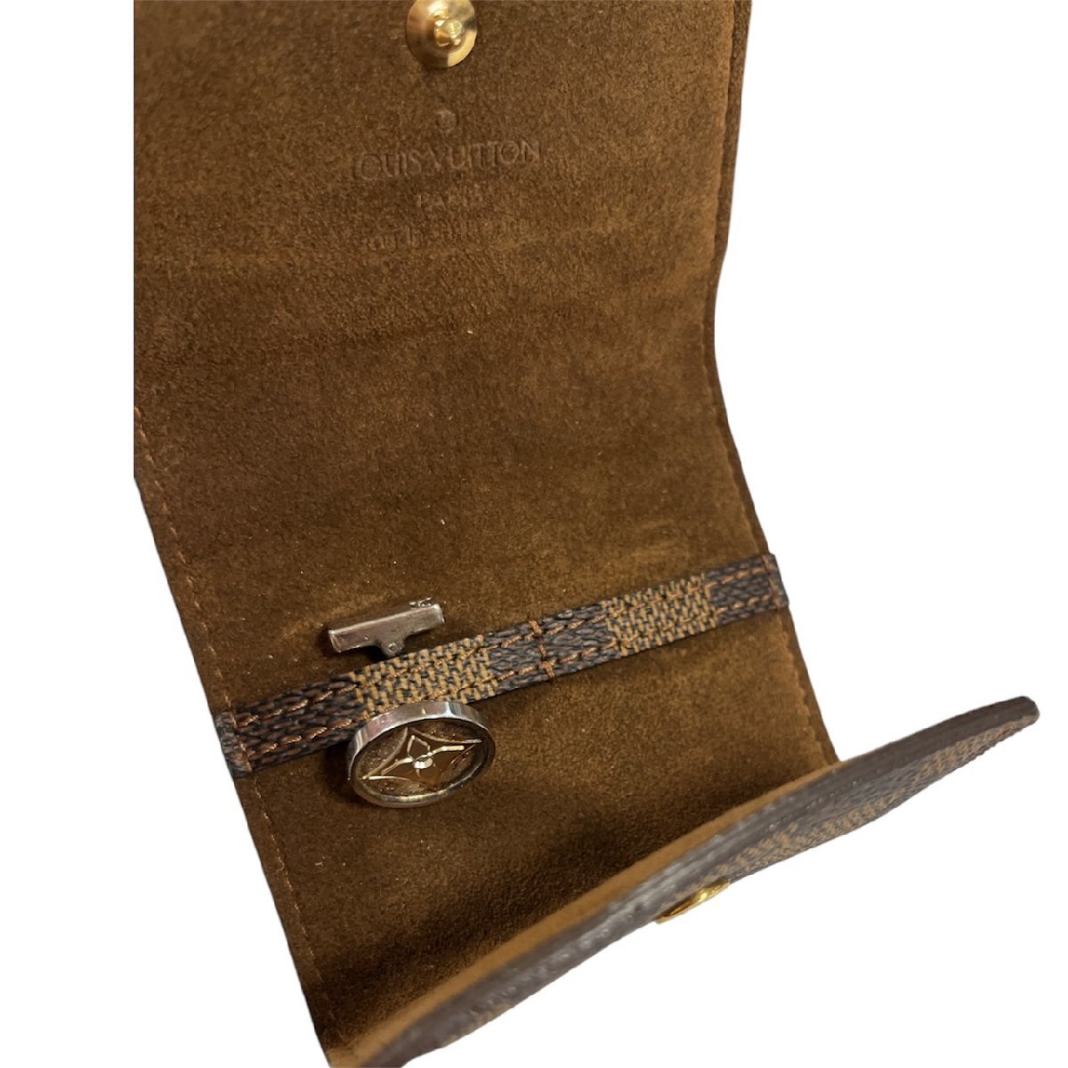 LOUIS VUITTON/ルイヴィトン カフリンクス ケース付き ダミエ 1點(diǎn)欠品 シルバー925 ブトン ドゥ マンシェット フルールカフスボタン mer