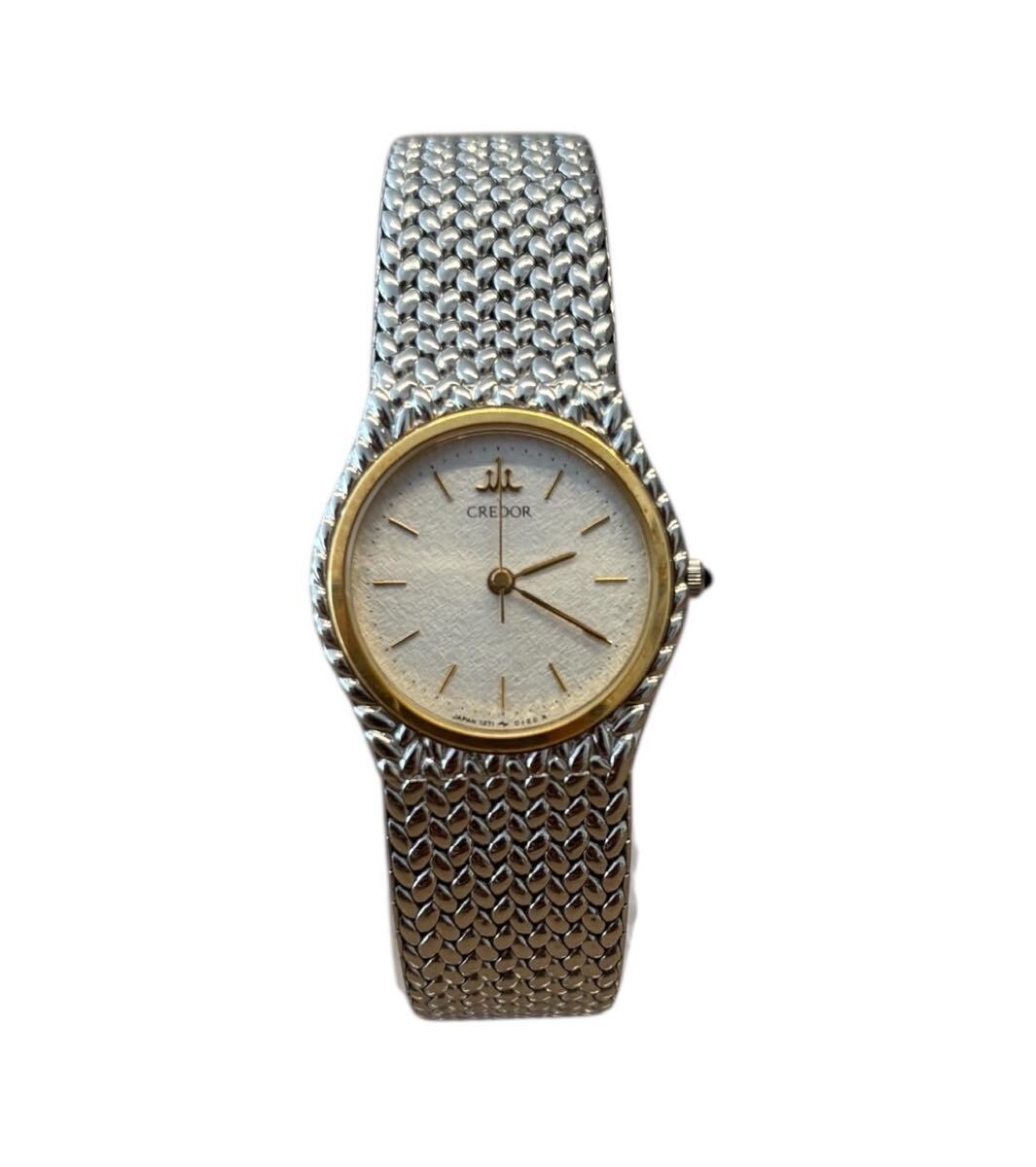 SEIKO クレドール1271-0060 k18ベゼル レディース腕時計稼働品 SEIKO クレドール 18KTベゼル クォーツ 腕時計 1271-0060