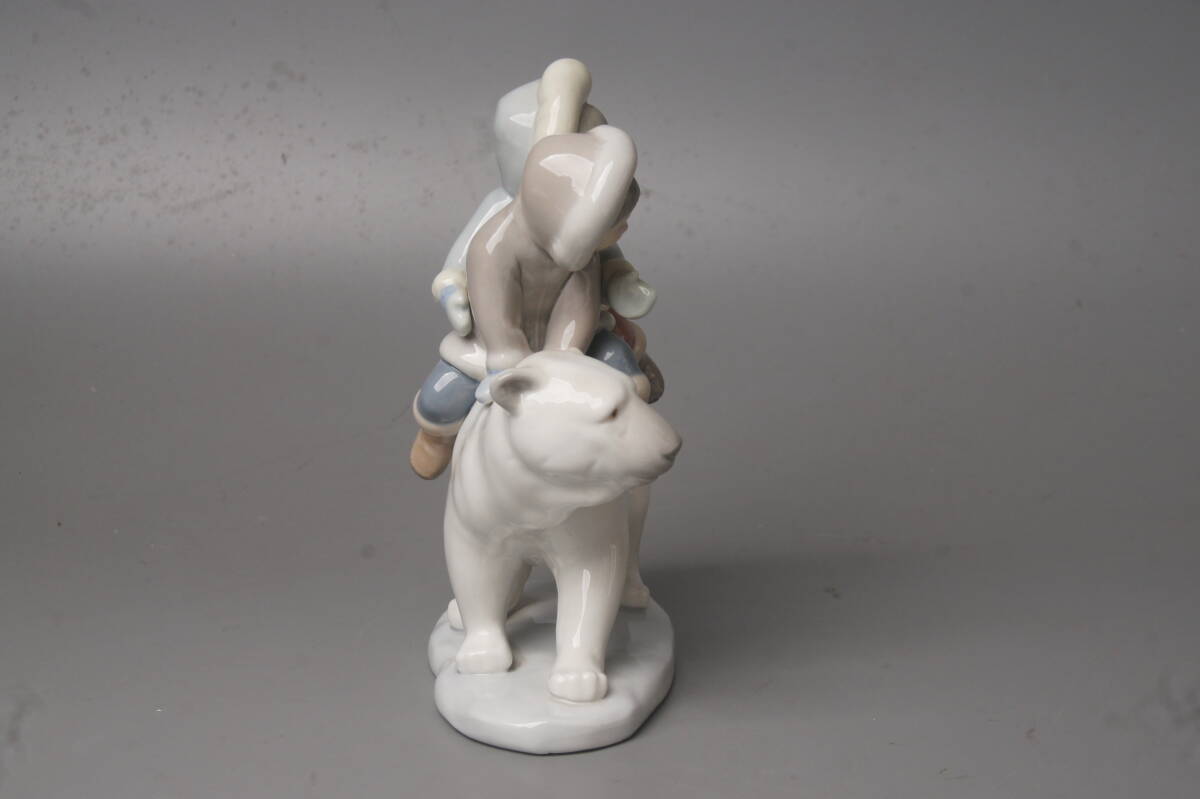 無傷　リヤドロ　スモーキーライダー　高さ約17㎝　シロクマ　北極熊_画像2