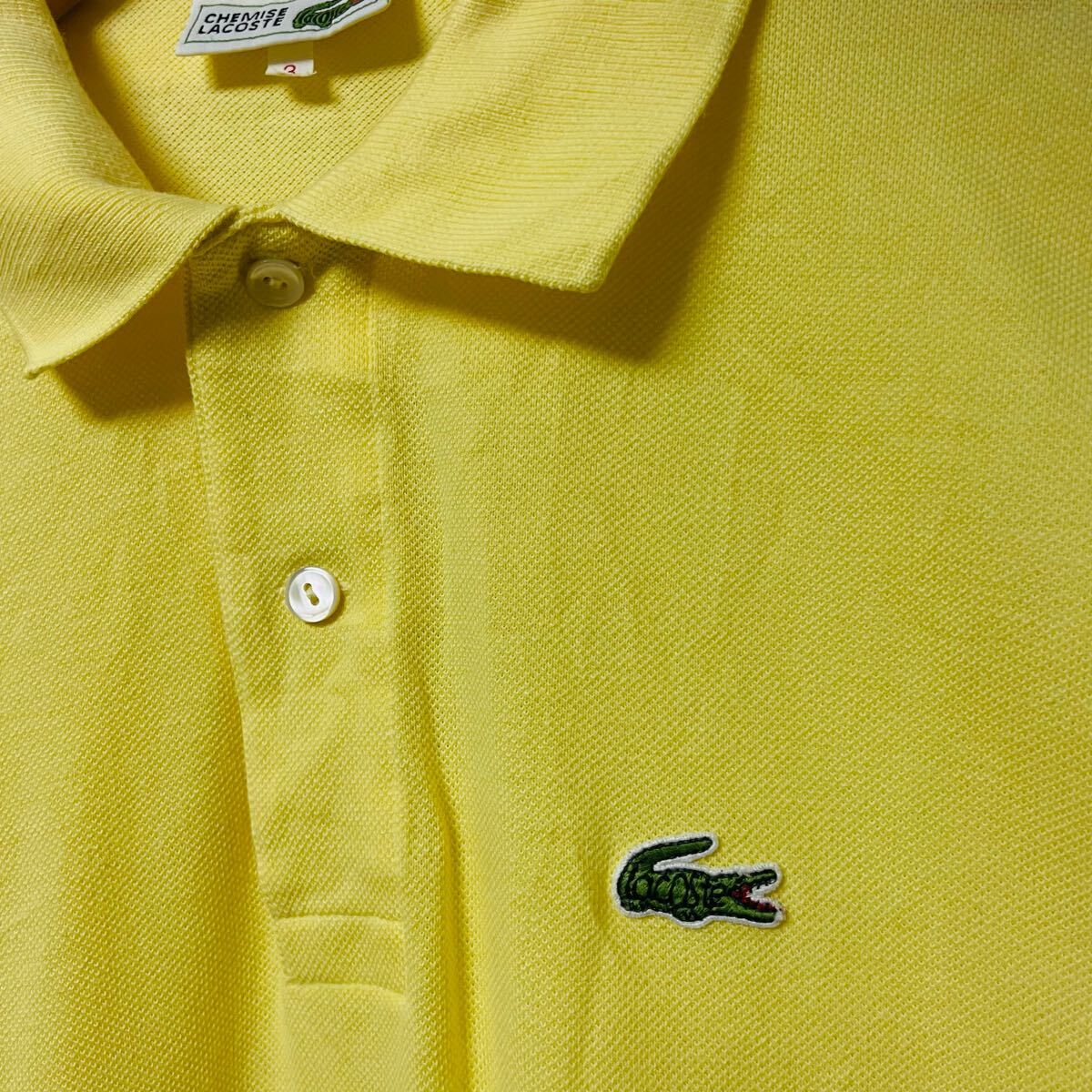LACOSTE ラコステ　 ポロシャツ　 半袖　ワニ　ロゴ　美品　メンズ　3