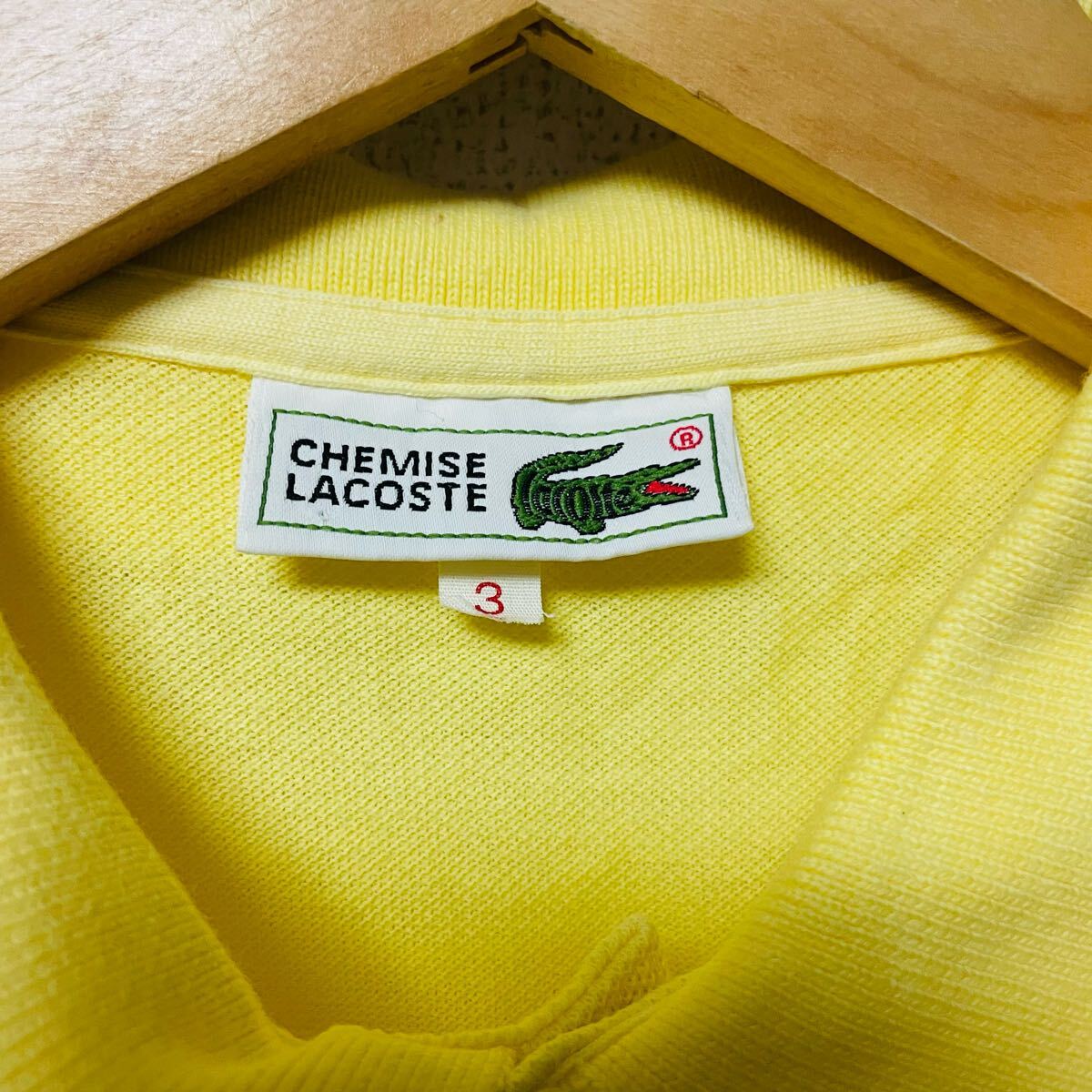 LACOSTE ラコステ　 ポロシャツ　 半袖　ワニ　ロゴ　美品　メンズ　3