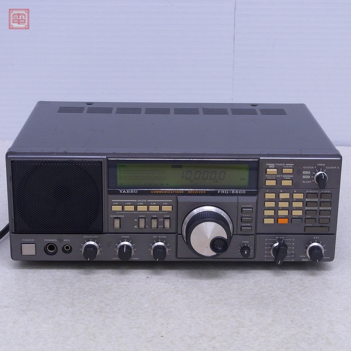 YAESU TRG-7700 HF帯受信機 通電確認済み 難有り ヤエス 八重洲 FRG-8800 HF帯/VHF 通信型受信機 VHFコンバータ付