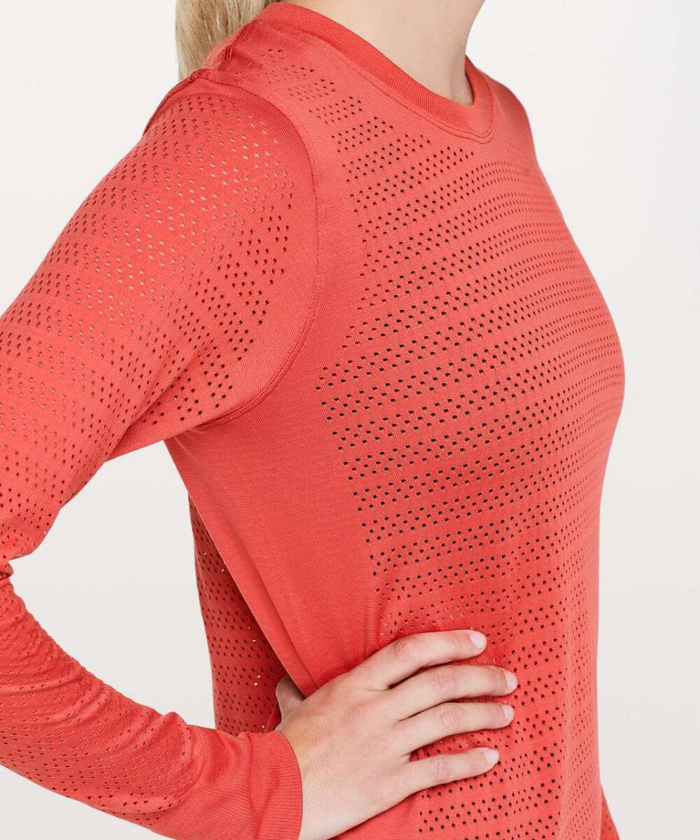 ルルレモン 長袖カットソー 6 ルルレモン lululemon Breeze By Long Sleeve サイズ6 ロング