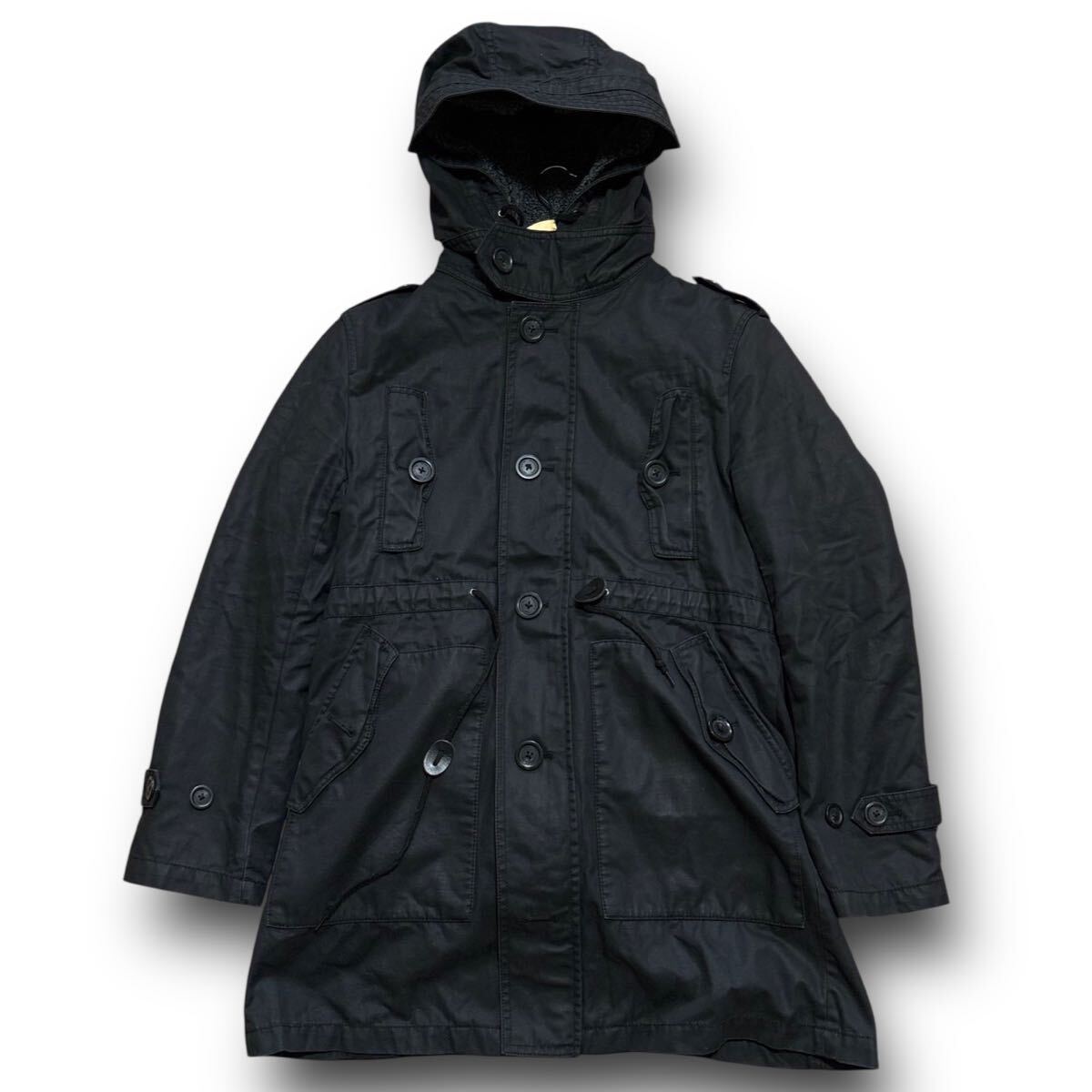 バーバリーブラックレーベル 3way 独立ライナー ミリタリージャケット 希少! 3way BURBERRY BLACK LABEL ボアフリースライナー