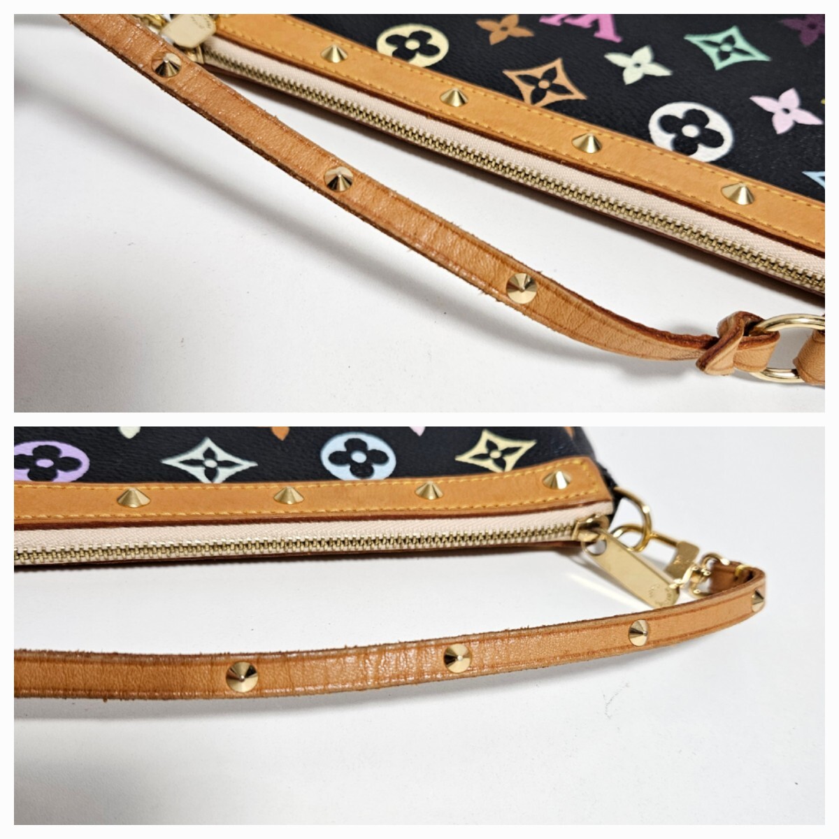 ルイヴィトン　マルチカラー　アクセソワール　ハンドバッグ　ポーチ　正規　③_画像8