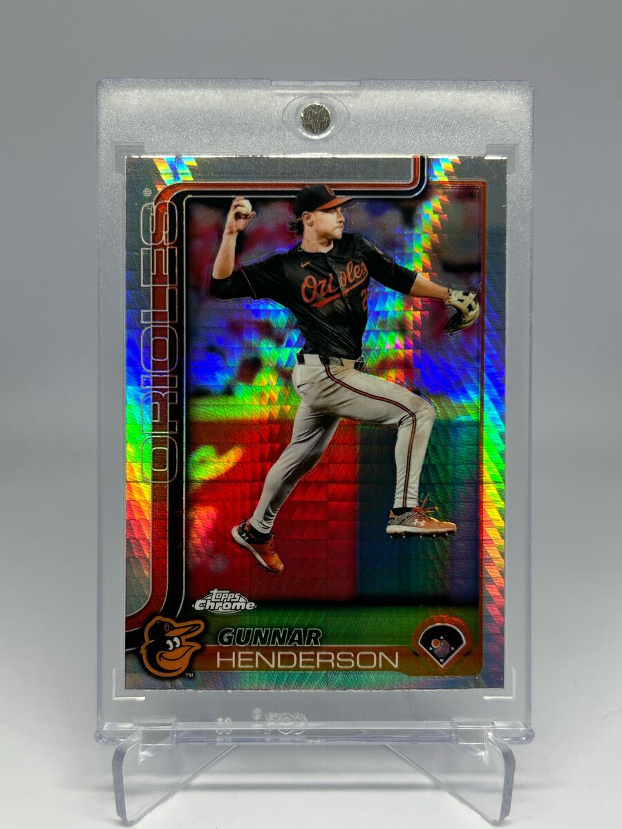 v*v様 topps JapanEdition ガナーヘンダーソン25シリ直筆 GUNNAR HENDERSON 2025 Topps Chrome #213 Prism Refractor