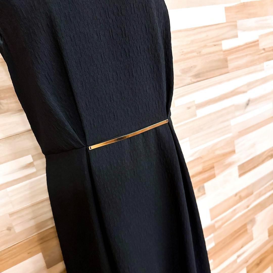 【ザラ】ノースリーブ ドレス ワンピース ビジネス パーティー L 黒×ゴールド【HFby6PR】レディース・洋服・春夏【W3J4V4Y】_画像4