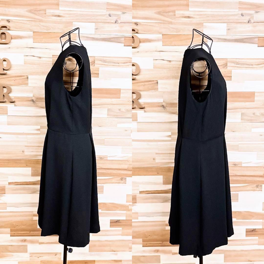 【ザラ】ノースリーブ ドレス ワンピース ビジネス パーティー L 黒×ゴールド【HFby6PR】レディース・洋服・春夏【W3J4V4Y】_画像8