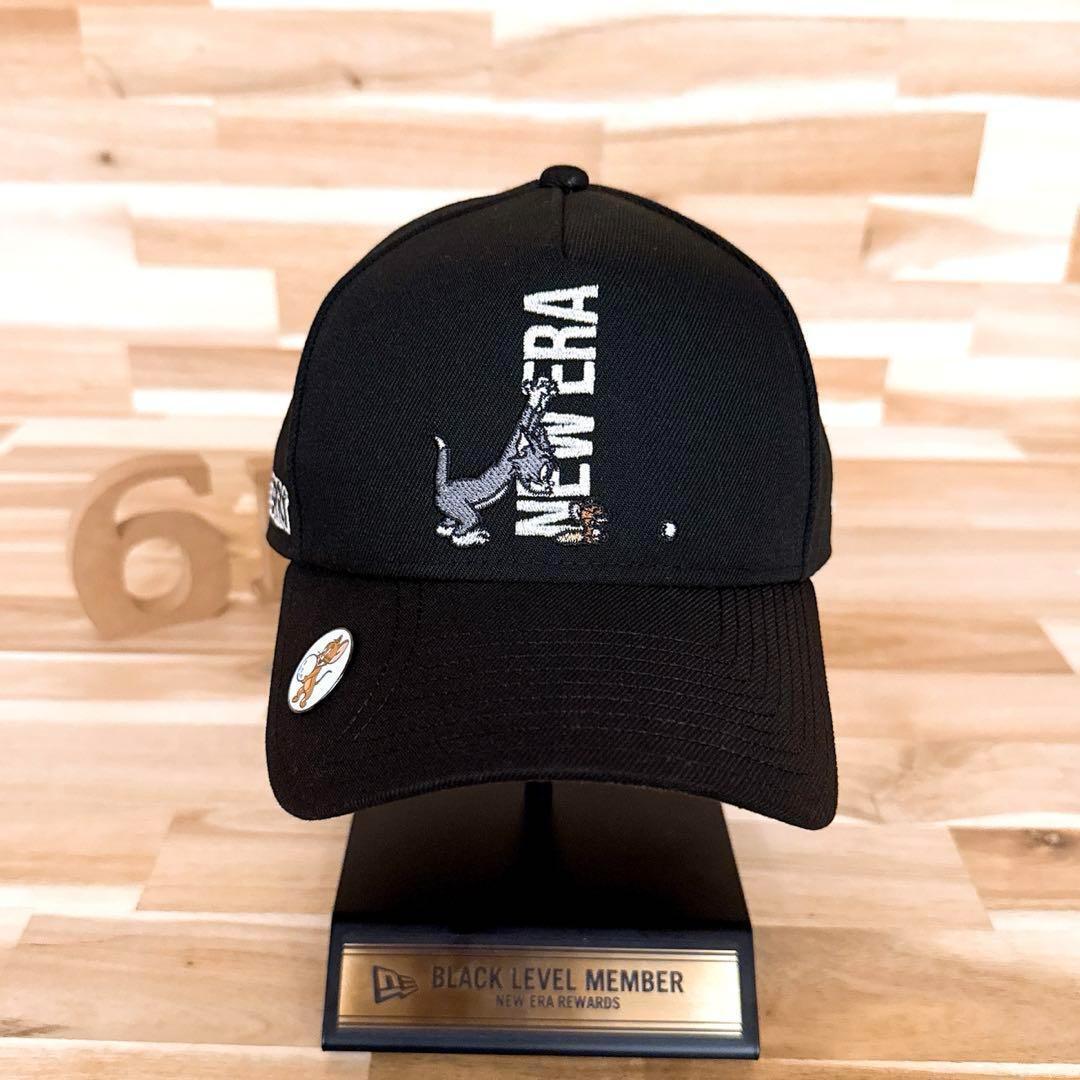 激レア/廃番【ニューエラ×トムとジェリー】限定コラボ キャップ ゴルフ 黒×白【HFby6PR】メンズ・帽子・春夏・秋冬【X3C3H9C】_画像7