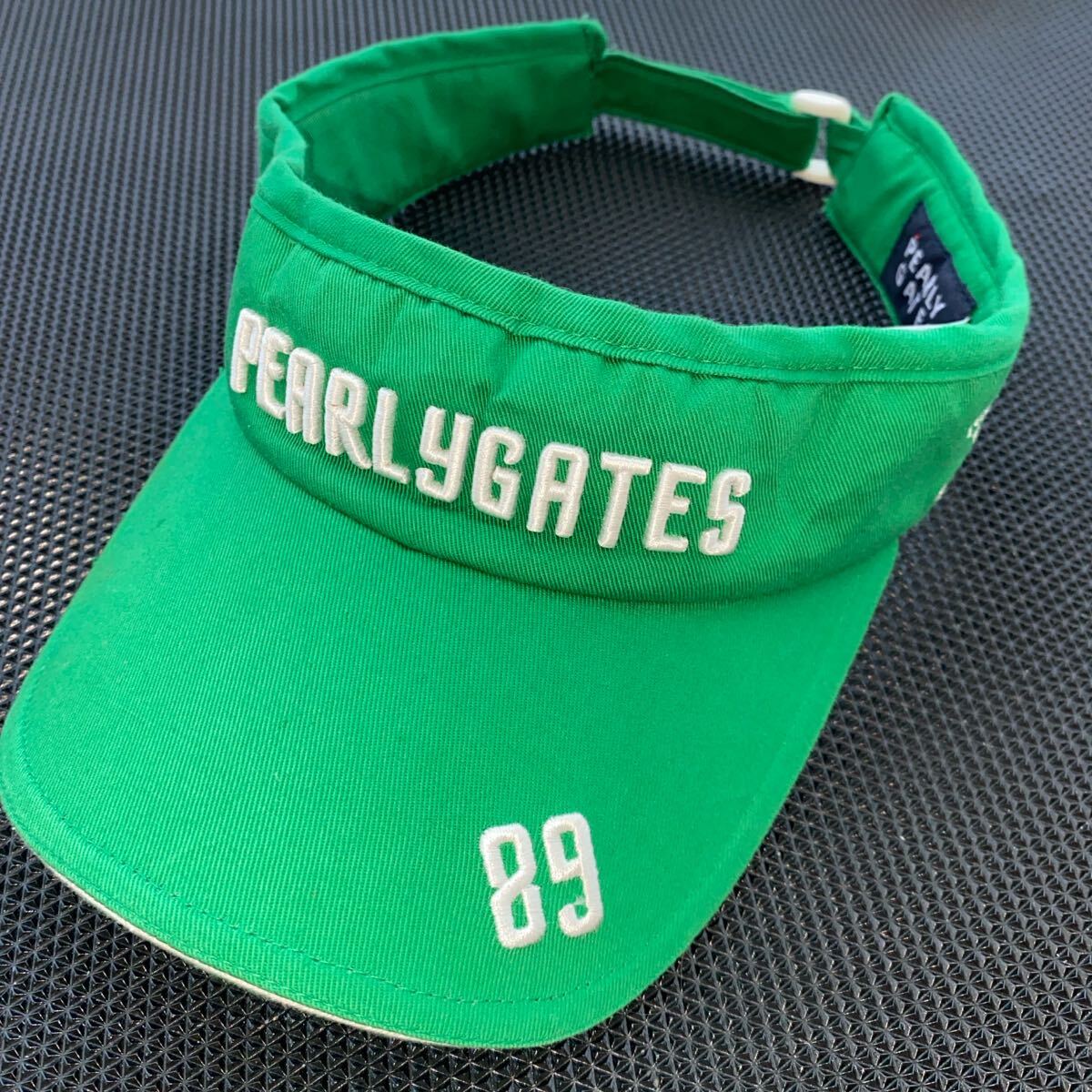 【美品】PEARLY GATES グリーン バイザー PEARLY GATES サンバイザー グリーン 人気 Mサイズ|Yahoo