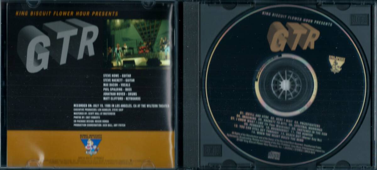 GTR / King Biscuit Flower Hour Presents SRCS 8373 записано в Японии CD King * печенье * жить STEVE HOWE GENESIS STEVE HACKETT 4 листов включение в покупку departure