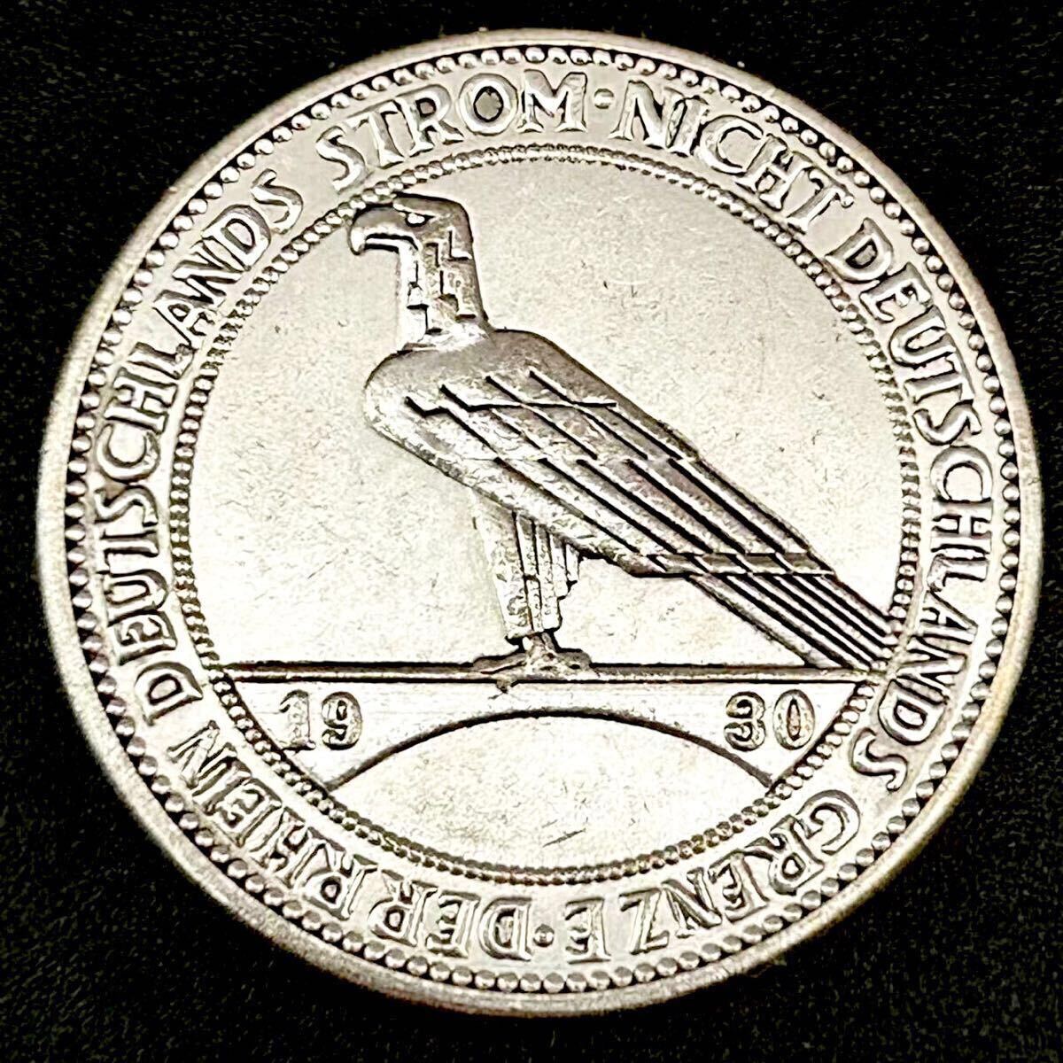 ドイツ 3ライヒスマルク 1930年 銀貨 do15 銀貨 1930年 ライヒスマルク銀貨 ドイツ、ヴァイマル共和国