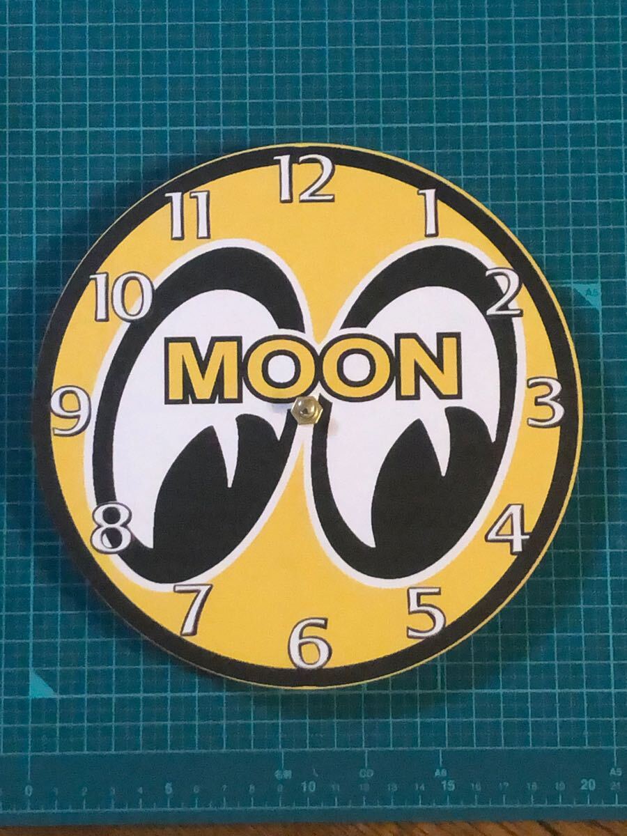 AB2B-〇型時計】MOON ムーン 20CmX20Cm 仕事場、自分の部屋や秘密基地の壁にいかがでしょうかうか