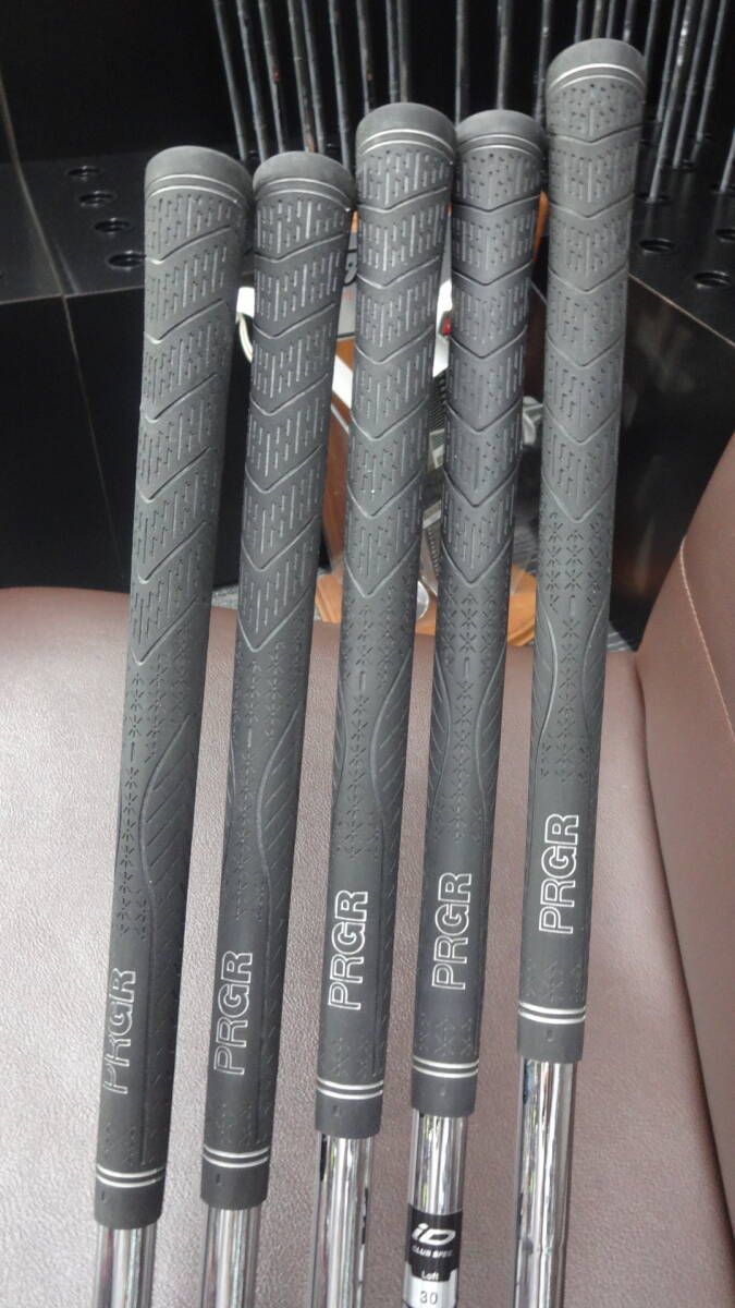 中古★稅込　PRGR nabla X iD アイアン?。?－P（5本）純正スチール　SSⅢ　085　硬さM-40　SR相當　