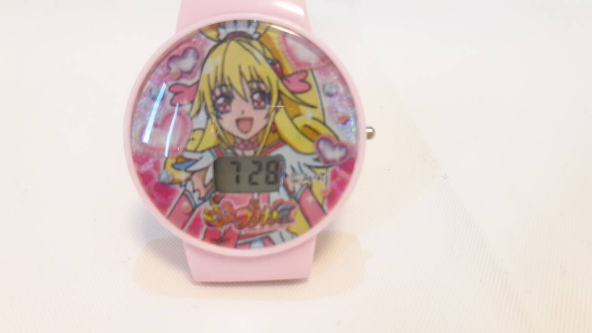 子供用デジタル腕時計「ドキドキ! プリキュア」(実働品)