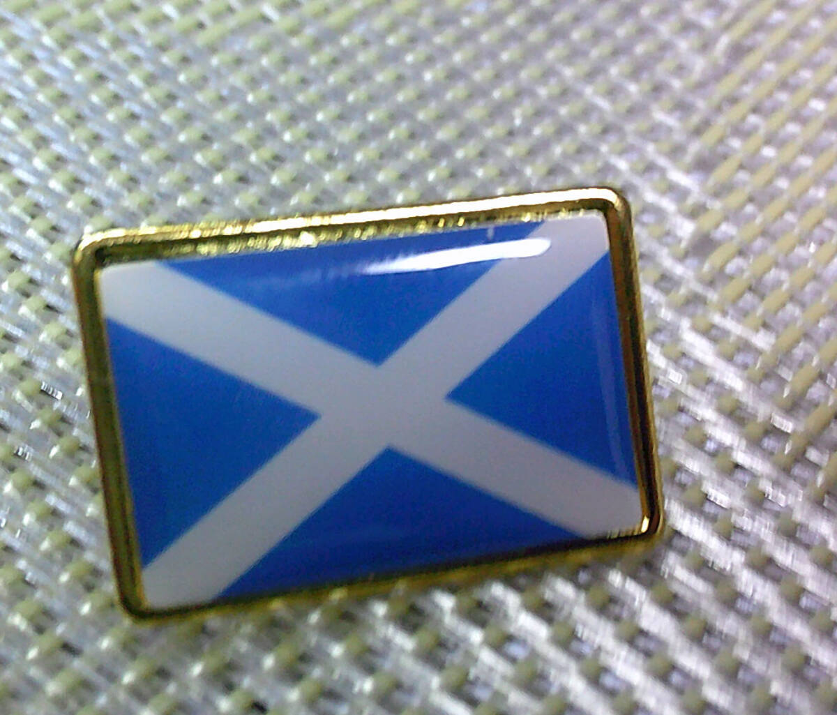 《BP長方形SCO旗》◆新品　スコットランド Scotlandフラッグ　 Flag　ラグビー　サッカー　スポーツ　　ファッション ピンバッジ バッチ