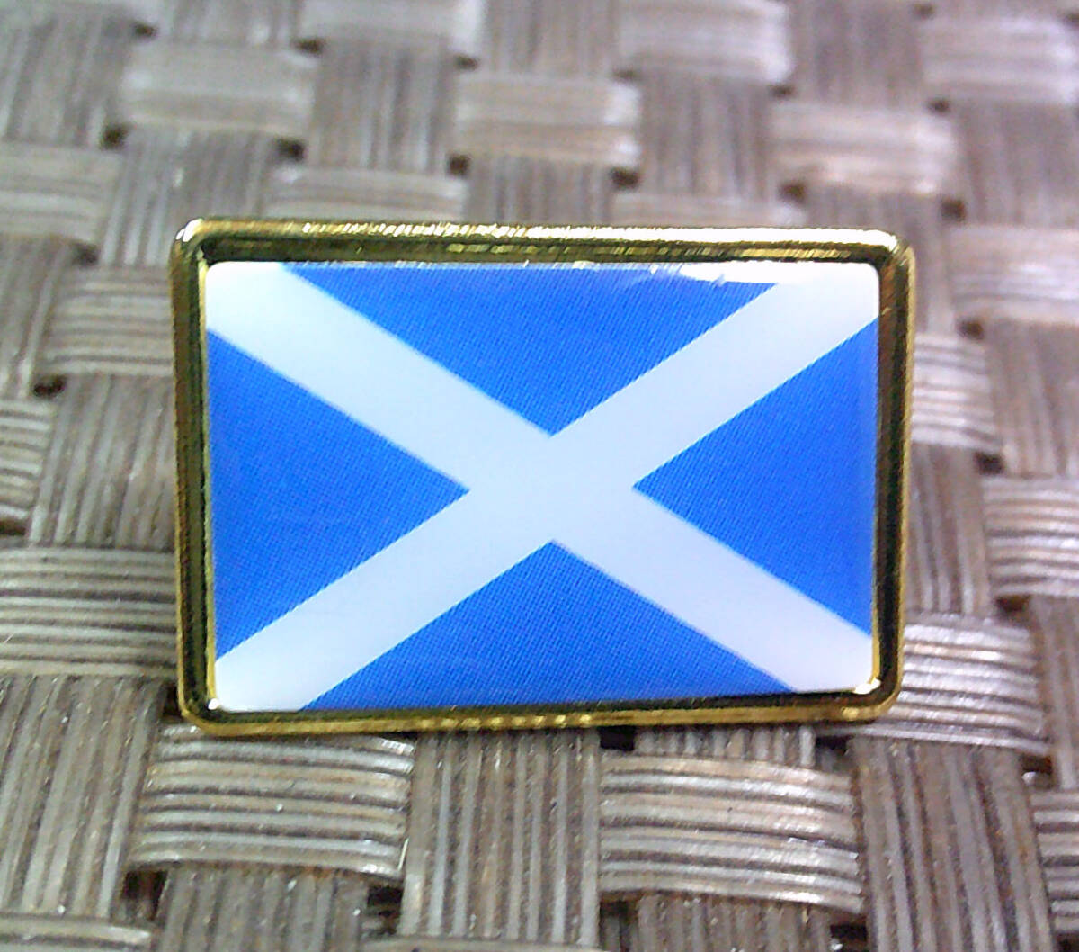 《BP長方形SCO旗》◆新品　スコットランド Scotlandフラッグ　 Flag　ラグビー　サッカー　スポーツ　　ファッション ピンバッジ バッチ