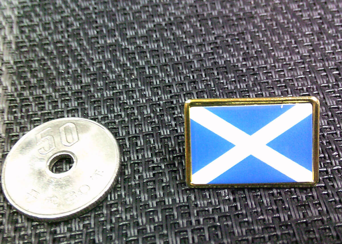 《BP長方形SCO旗》◆新品　スコットランド Scotlandフラッグ　 Flag　ラグビー　サッカー　スポーツ　　ファッション ピンバッジ バッチ