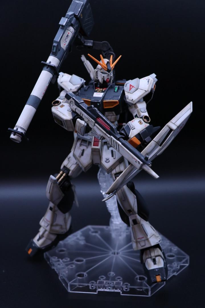 EG νガンダム サポートアーム・バズーカ付き 改修 塗装 完成品 ガンプラ EG νガンダム サポートアーム・バズーカ付き 改修 塗装 完成品