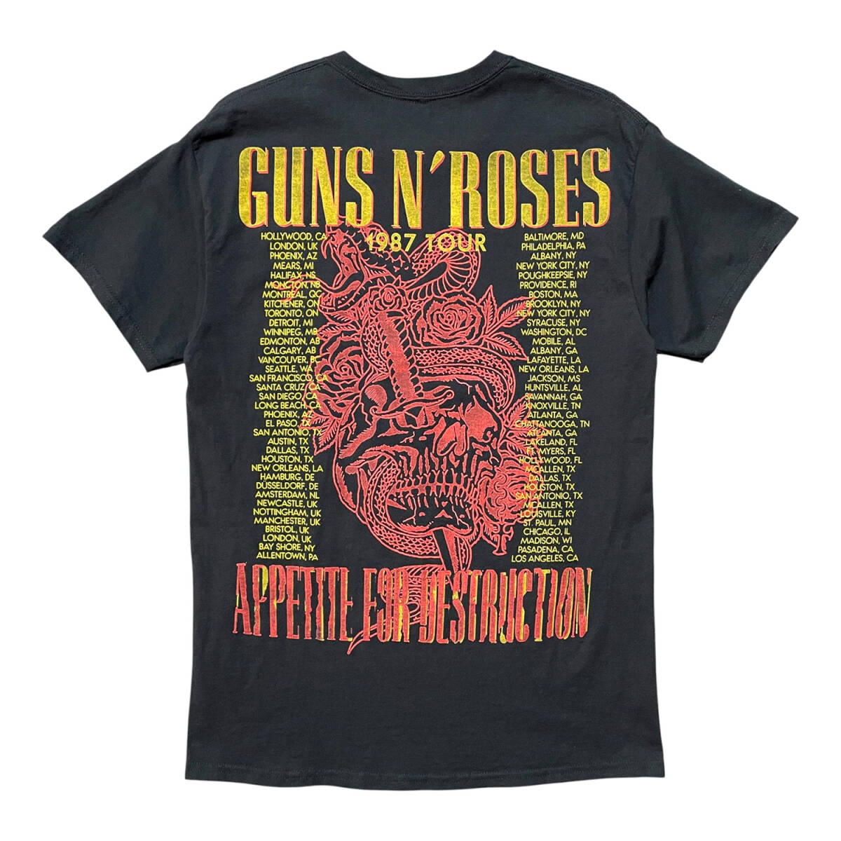 【海外限定】GLOGANアメリカングローリーTシャツスト 人気上昇◎ 正規品 オフィシャル Guns N' Roses appetite for destruction