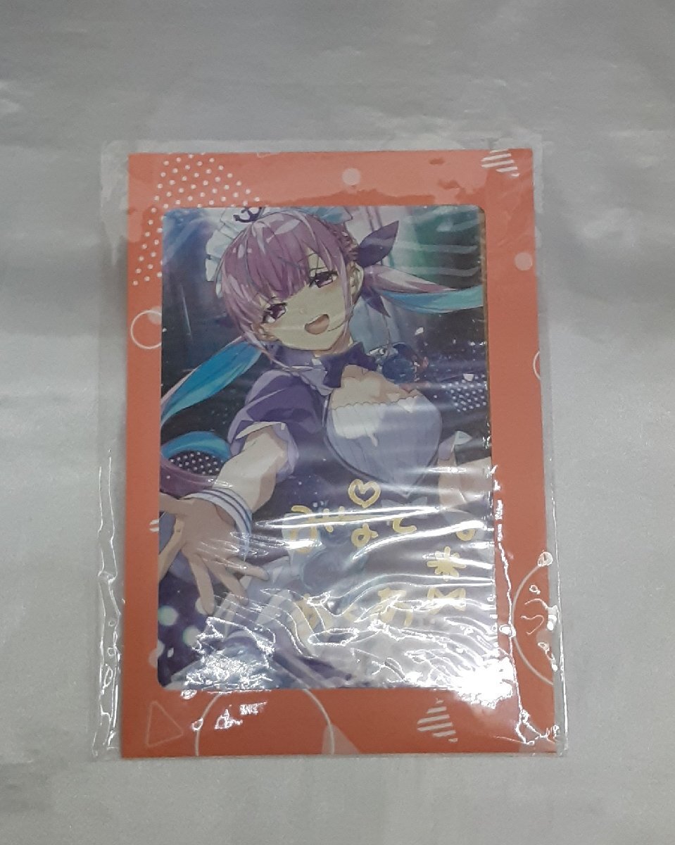 【蛸】 湊あくあ 直筆サイン入りポストカード&ライブグッズ 湊あくあ 直筆サイン入り BUNBUN描き下ろしポストカード 活動6