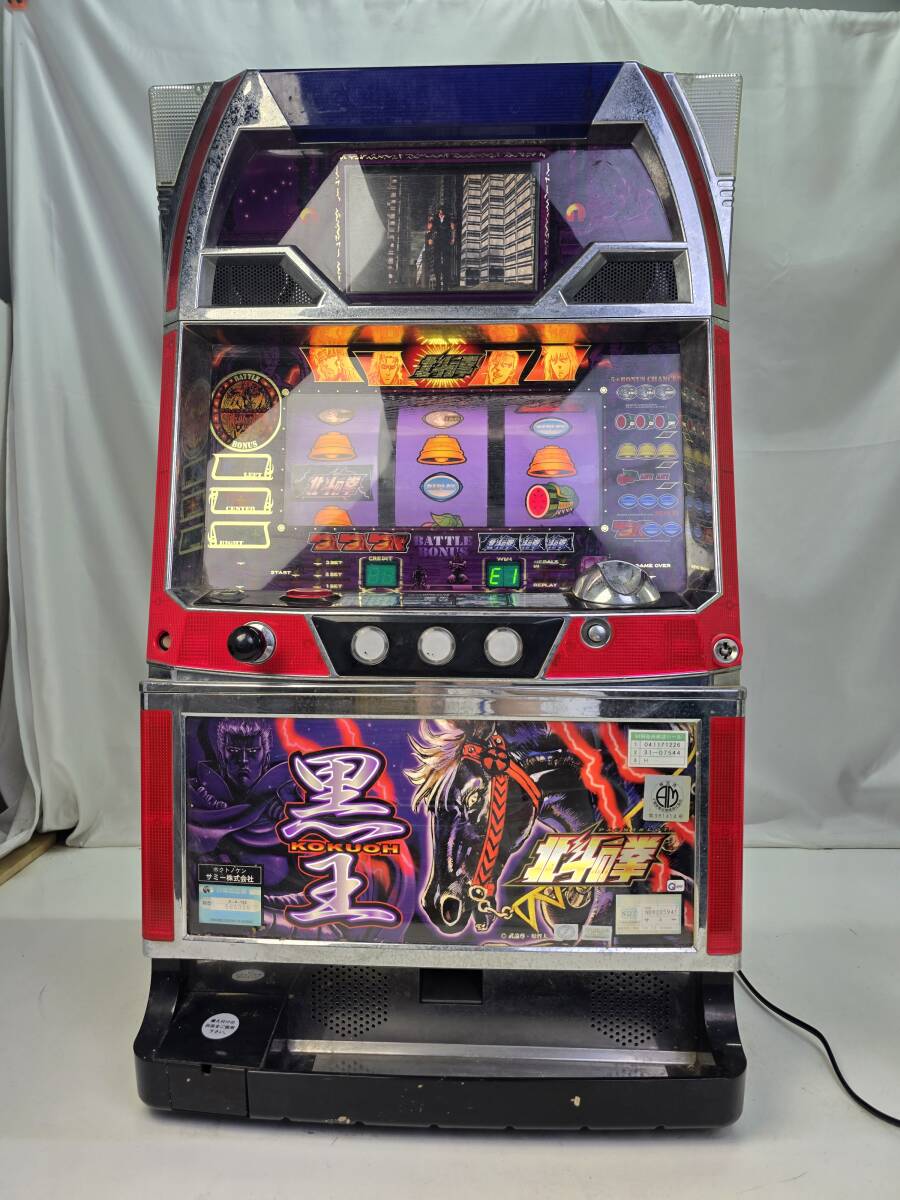 北斗の拳 実機 スロット ジャンク品 01w9837☆1円~ 直接のみ パチスロ 実機 北斗の拳 黒王 KOKUOH