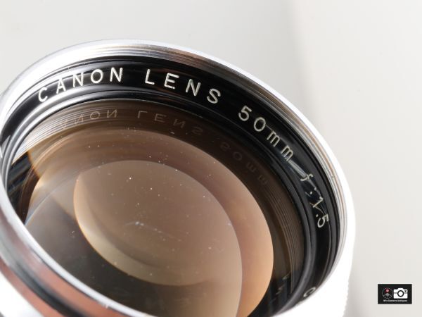 希少美品Canon 50mm F/1.5 ライカＬマウントレンズ整備済 希少Canon 50mm F/1.5 ライカLマウントレンズ整備済