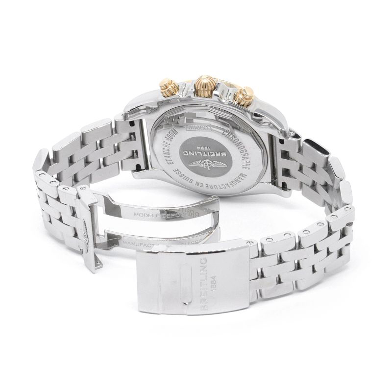 [3年保証] ブライトリング クロノマット44 CB0110 K18PG SS ブラック文字盤 クロノグラフ コンビ 自動巻き 腕時計 中古 送料無料_画像3