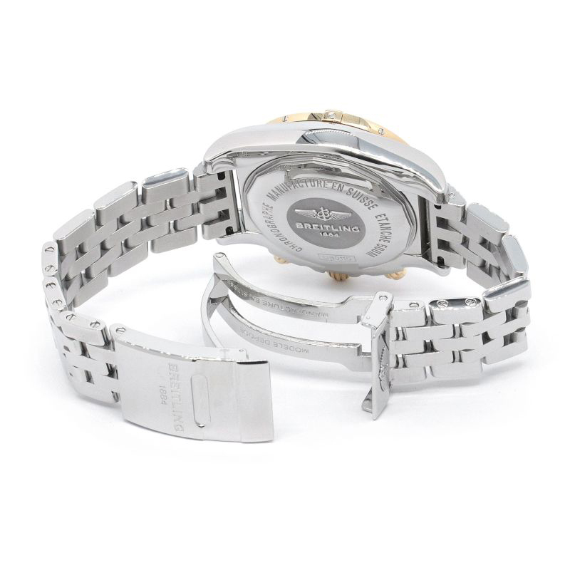 [3年保証] ブライトリング クロノマット44 CB0110 K18PG SS ブラック文字盤 クロノグラフ コンビ 自動巻き 腕時計 中古 送料無料_画像4