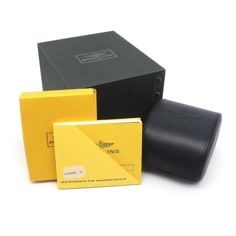 [3年保証] ブライトリング クロノマット44 CB0110 K18PG SS ブラック文字盤 クロノグラフ コンビ 自動巻き 腕時計 中古 送料無料_画像8