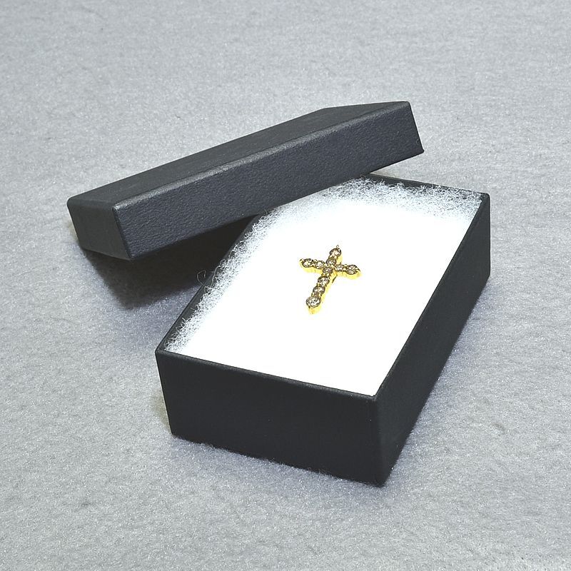 1.0ct天然ダイヤモンドペンダントトップ K18YG クロスヘッド クロストップ ペンダントヘッド イエローゴールド 地金1.8g 中古 送料無料_画像5