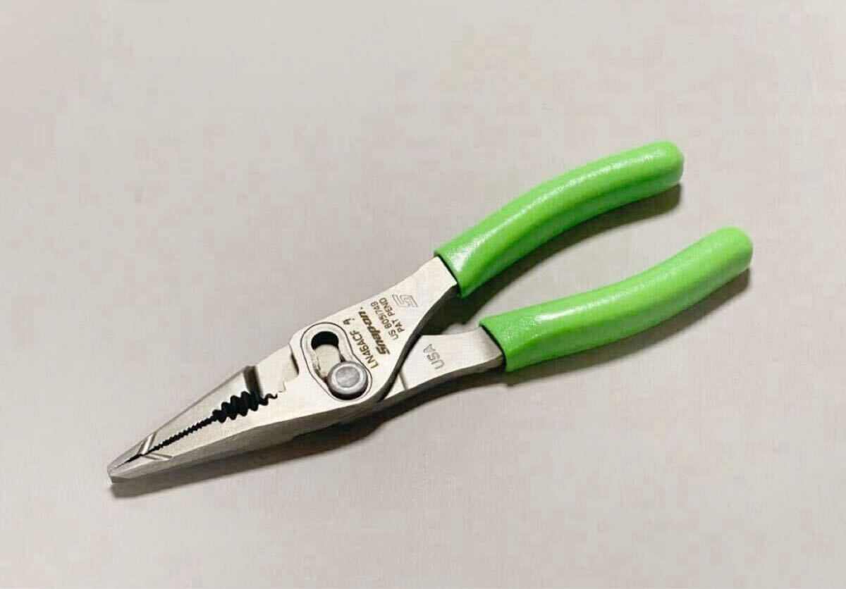 スナップオン　ロングノーズスリップジョイントプライヤー　LN46ACF　グリーン　新品　