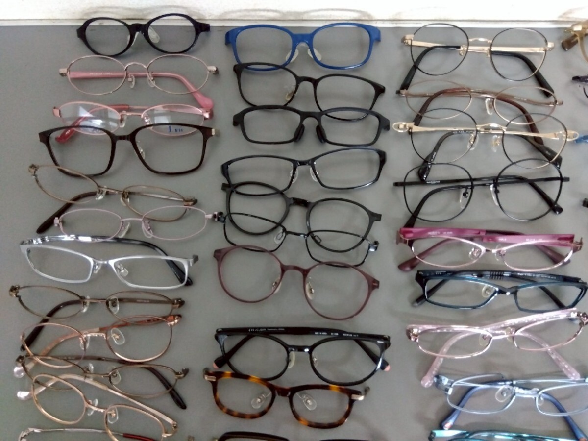 9379★ 大量 メガネ 眼鏡 90本 まとめ売り パーツ 部品取り ジャンク品_画像2