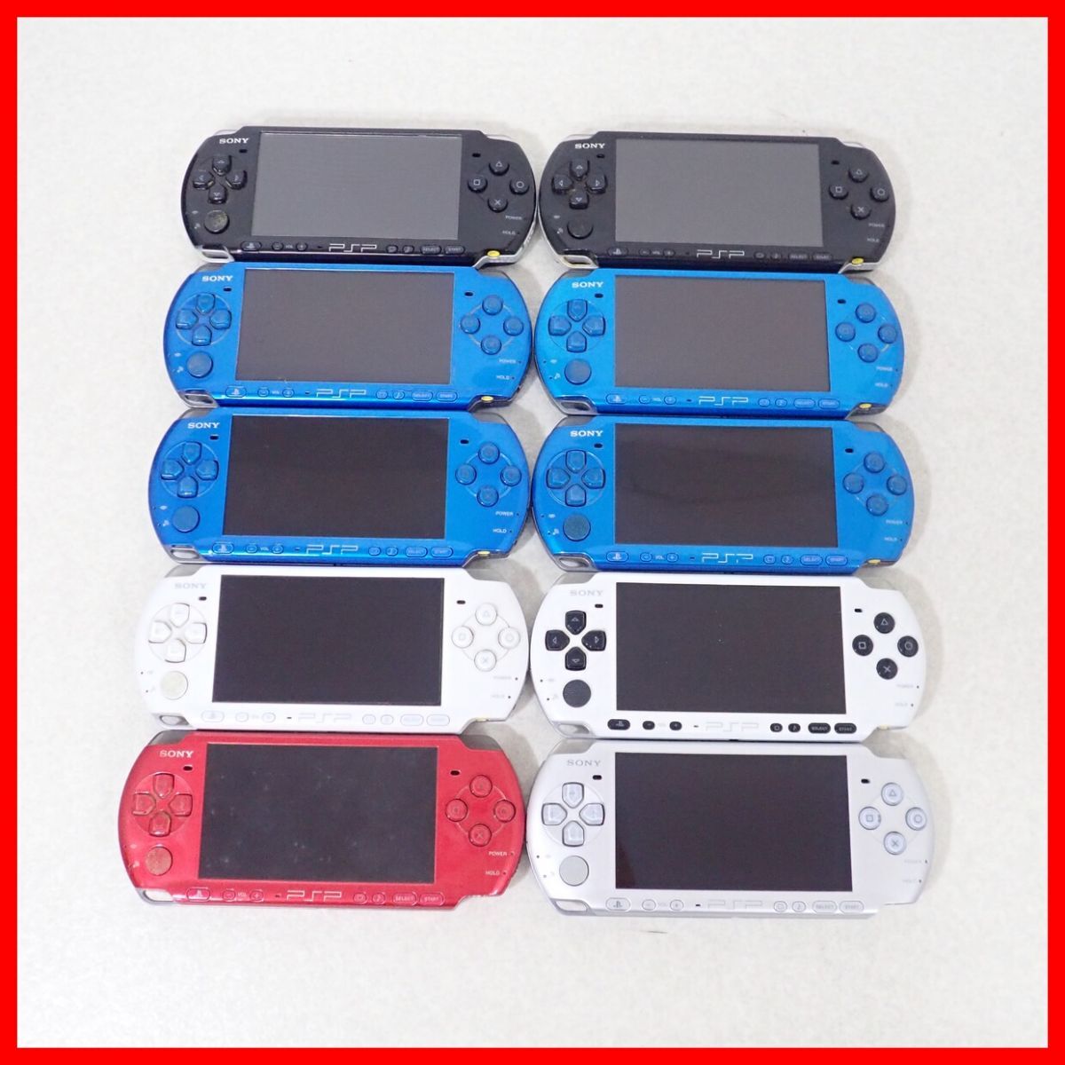 ソニー プレイステーションポータブル PSP ゲーム機 3台セット ジャンク ソニー プレイステーションポータブル PSP ゲーム機 3台セット