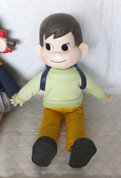 ★現状品★不二家 ペコちゃん・ポコちゃん人形 幼稚園と小学生 箱無し格安★アンティーク 昭和 レトロ 骨董_画像3