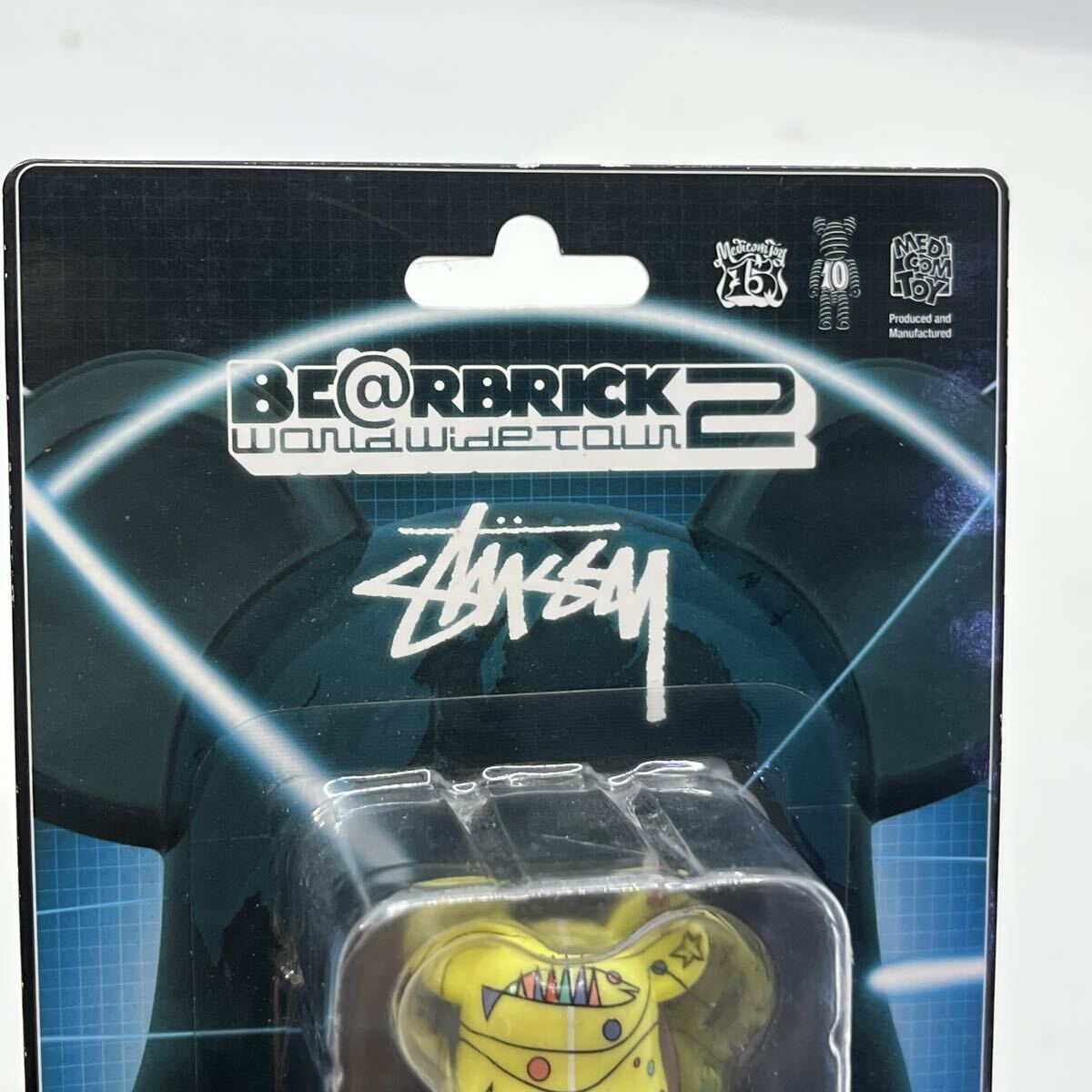 【未開封】ベアブリック　STUSSY コラボ　2011年　当時物　激レア　希少　MEDICOM TOY BE@RBRICK WORLD WIDE TOUR 2 100%_画像4