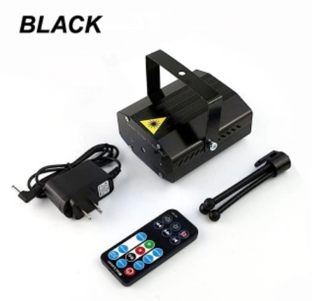 ☆ リモコン付 ポータブル LED RG レーザープロジェクター ☆ ステージ ディスコ パーティー サウンド 有効化 フラッシュ ライト G045