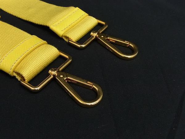 # прекрасный товар # PRADA Prada парусина сумка для плечо ремешок Cross корпус женский оттенок желтого BK7596