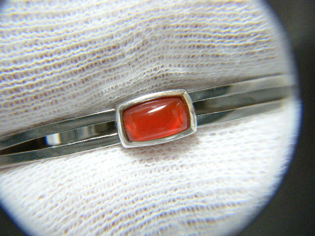 ★サンイーグル SUNEAGLE 瑪瑙 メノウ ネクタイピン タイピン シルバーカラー【OM40】_画像6