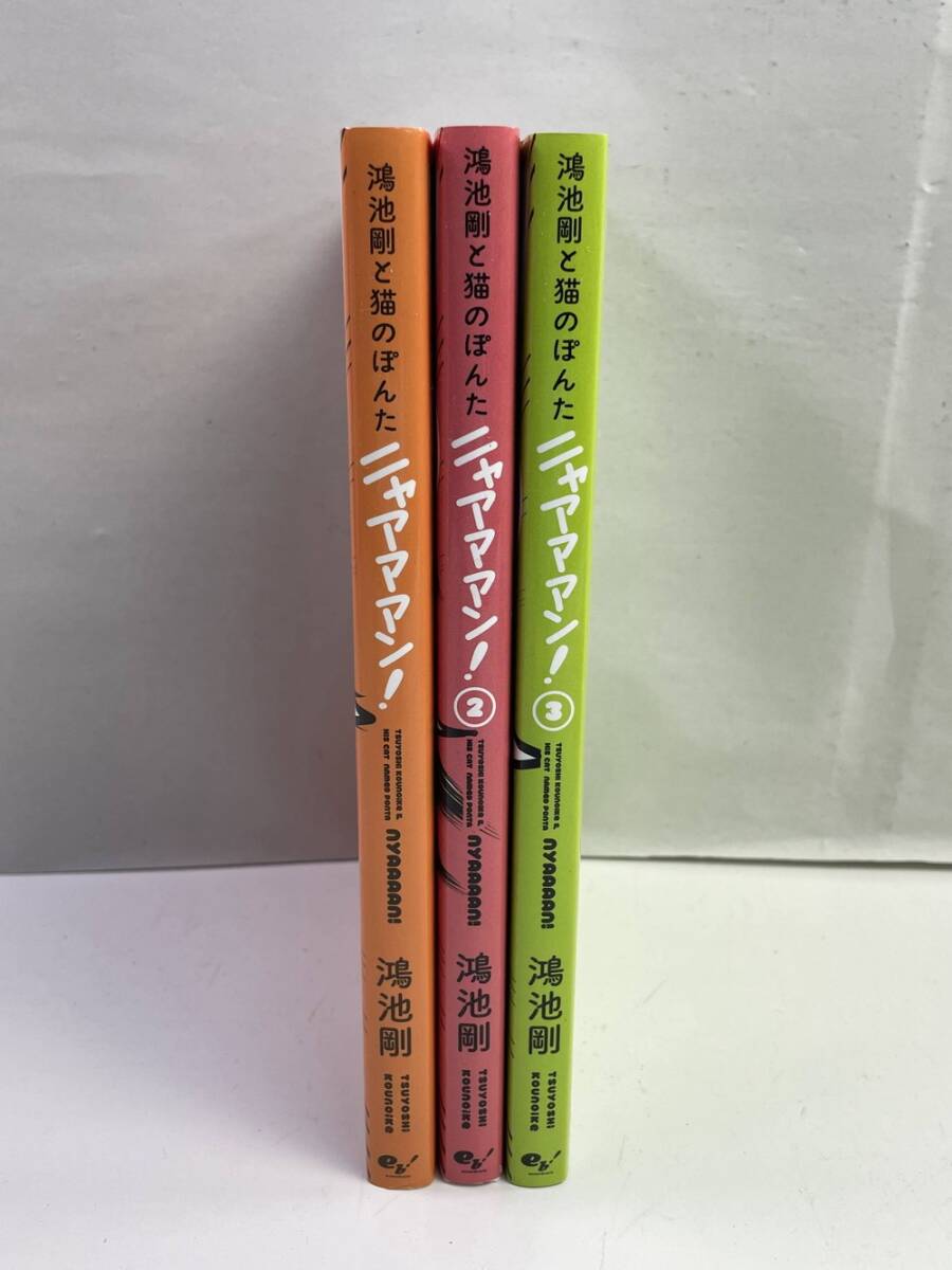 鴻池剛と猫のぽんたニャアアアン 1-3 鴻池 剛【K160930】_画像1