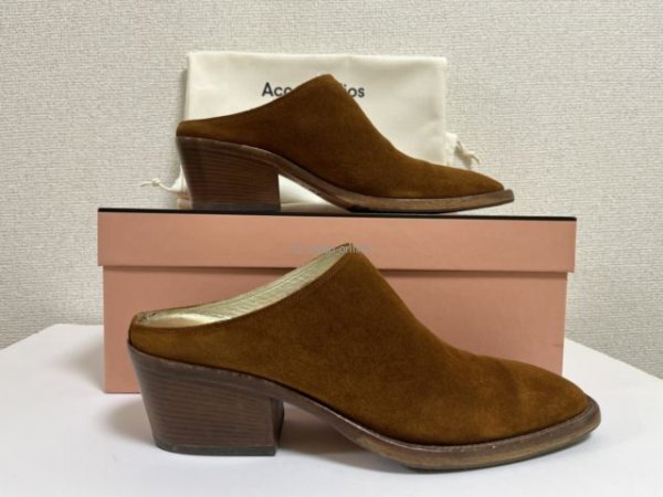 【ACNE STUDIOS】レザー ミュール サンダル 激レア 新品未使用 Acne Studios-アクネストゥディオス レザー