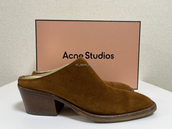 送料込/関税込■Acne Studios■レザーミュール 激レア 新品未使用 Acne Studios-アクネストゥディオス レザー