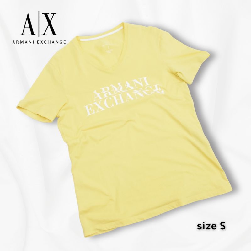 アルマーニエクスチェンジ◇VネックTシャツ◇サイズS◇イエロー◇ARMANI EXCHANGE◇_画像7