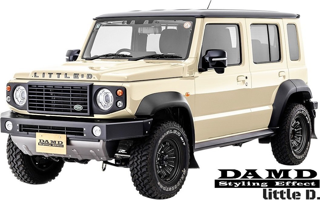 【M's】 JC74 ジムニーノマド 5ドア DAMD little D. 専用 レターエンブレム ダムド リトルD カスタム スズキ ジムニー ノマド 新型 現行型_画像9
